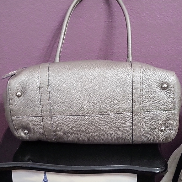 Fendi Selleria Silver/Grey Leather Bag - Picture 10 of 15